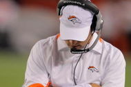 DENVER - SEPTEMBER 03:  Head coach Josh McDaniels of the Denver Broncos walks the sideline as he faces the Arizona Cardinals during preseason NFL action at Invesco Field at Mile High on September 3, 2009 in Denver, Colorado.  The Broncos defeated the Cardinals 19-0.  (Photo by Doug Pensinger/Getty Images)