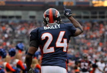 DENVER - SEPTEMBER 23:  Champ Bailey #24 of the Denver Broncos runs onto the field before the game against the Jacksonville Jaguars at Invesco Field at Mile High on September 23, 2007 in Denver, Colorado. The Jaguars won 23-14. (Photo by Doug Pensinger/Getty Images)