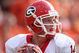 STILLWATER, OK - SEPTEMBER 05:  Quarterback Joe Cox #14 of the Georgia Bulldogs drops back to pass during the college football game against the Oklahoma State Cowboys at Boone Pickens Stadium on September 5, 2009 in Stillwater, Oklahoma.  The Cowboys defeated the Bulldogs 24-10.  (Photo by Christian Petersen/Getty Images)