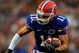GAINESVILLE, FL - SEPTEMBER 05: Riley Cooper #11 of the Florida Gators runs for yardage during the game against the Charleston Southern Buccaneers at Ben Hill Griffin Stadium on September 5, 2009 in Gainesville, Florida. (Photo by Sam Greenwood/Getty Images)
