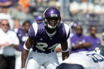 EVANSTON, IL - SEPTEMBER 8: Sherrick McManis #24 of the Northwestern Wildcats gets ready for the hike during the game against the Nevada Wolf Pack on September 8, 2007 at Ryan Field at Northwestern University in Evanston, Illinois. (Photo by Jonathan Daniel/Getty Images)