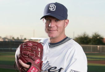 PEORIA, AZ - FEBRUARY 24:  Jake Peavy #44 of the San Diego Padres poses during photo day at Peoria Stadium on February 24, 2009 in Peoria, Arizona. (Photo by Donald Miralle/Getty Images)