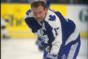 1990-1991:  Leftwinger Wendel Clark of the Toronto Maple Leafs. Mandatory Credit: Ken Levine  /Allsport
