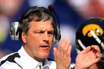 TAMPA, FL - JANUARY 01:  Iowa Hawkeyes head coach Kirk Ferentz is seen during the game against the South Carolina Gamecocks during the Outback Bowl on January 1, 2009 at Raymond James Stadium in Tampa, Florida.  (Photo by Scott Halleran/Getty Images)