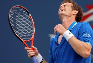 NEW YORK - SEPTEMBER 08:  Andy Murray of Great Britain reacts to a play during his match against Marin Cilic of Croatia during day nine of the 2009 U.S. Open at the USTA Billie Jean King National Tennis Center on September 8, 2009 in the Flushing neighborhood of the Queens borough of New York City.  (Photo by Nick Laham/Getty Images)