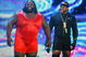 LAS VEGAS - AUGUST 24:  Wrestlers Mark Henry (L) and MVP are introduced during the WWE Monday Night Raw show at the Thomas & Mack Center August 24, 2009 in Las Vegas, Nevada.  (Photo by Ethan Miller/Getty Images)