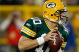 GREEN BAY, WI - AUGUST 22: Quarterback Matt Flynn #10 of the Green Bay Packers drops back to pass the football against the Buffalo Bills at Lambeau Field on August 22, 2009 in Green Bay. Wisconsin.  The Packers defeated the Bills 31-21. (Photo by Scott Boehm/Getty Images)