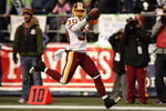 SEATTLE - JANUARY 05:  Safety LaRon Landry #30 of the Washington Redskins celebrates after intercepting a pass in the fourth quarter against the Seattle Seahawks during the NFC Wild Card game at Qwest Field on January 5, 2008 in Seattle, Washington.  (Photo by Otto Greule Jr/Getty Images)