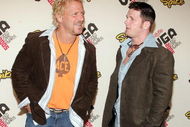 UNIVERSAL CITY, CA - NOVEMBER 18: Wrestlers Jeff Jarrett and A.J. Styles arrive at the Spike TV 'Video Game Awards 2005' at the Gibson Amphitheater on November 18, 2005 in Universal City, California. (Photo by Frazer Harrison/Getty Images)