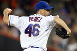 NEW YORK - AUGUST 01:  Oliver Perez #46 of the New York Mets pitches against the Arizona Diamondbacks on August 1, 2009 at Citi Field in the Flushing neighborhood of the Queens borough of New York City.  (Photo by Jim McIsaac/Getty Images)