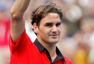 NEW YORK - SEPTEMBER 07:  Roger Federer of Switzerland celebrates after his defeat against Tommy Robredo of Spain during day eight of the 2009 U.S. Open at the USTA Billie Jean King National Tennis Center on September 7, 2009 in the Flushing neighborhood of the Queens borough of New York City.  (Photo by Matthew Stockman/Getty Images)