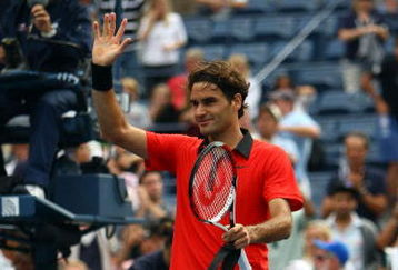 NEW YORK - SEPTEMBER 07:  Roger Federer of Switzerland waves to the crowd after his defeat against Tommy Robredo of Spain during day eight of the 2009 U.S. Open at the USTA Billie Jean King National Tennis Center on September 7, 2009 in the Flushing neighborhood of the Queens borough of New York City.  (Photo by Julian Finney/Getty Images)