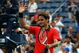 NEW YORK - SEPTEMBER 07:  Roger Federer of Switzerland waves to the crowd after his defeat against Tommy Robredo of Spain during day eight of the 2009 U.S. Open at the USTA Billie Jean King National Tennis Center on September 7, 2009 in the Flushing neighborhood of the Queens borough of New York City.  (Photo by Julian Finney/Getty Images)