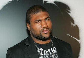 LAS VEGAS - JANUARY 24:  Mixed martial arts fighter Quinton 'Rampage' Jackson arrives at the world premiere of the movie 'Rambo' at the Planet Hollywood Resort & Casino January 24, 2008 in Las Vegas, Nevada. The film opens nationwide in the United States on January 25.  (Photo by Ethan Miller/Getty Images)
