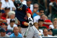 ATLANTA - JUNE 26:  Nick Green #22 of the Boston Red Sox against the Atlanta Braves at Turner Field on June 26, 2009 in Atlanta, Georgia.  (Photo by Kevin C. Cox/Getty Images)