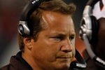 CHICAGO, IL - SEPTEMBER 3: Head coach Eric Mangini of the Cleveland Browns watches the action from the sidelines against  the Chicago Bears at Soldier Field on September 3, 2009 in Chicago, Illinois. (Photo by Scott Boehm/Getty Images)
