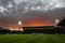 BELFAST, NORTHERN IRELAND - SEPTEMBER 09:  The sun sets behind Winsor Park prior to the FIFA2010 Group 3 World Cup Qualifier between Northern Ireland and Slovakia at Windsor Park on September 9, 2009 in Belfast, Northern Ireland. (Photo by Richard Heathcoat/GettyImages)