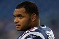 FOXBORO, MA - SEPTEMBER 03:  Richard Seymour #93 of the New England Patriots looks on before the game against the New York Giants on September 3, 2009 at Gillette Stadium in Foxboro, Massachusetts.  (Photo by Elsa/Getty Images)
