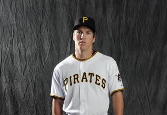 BRADENTON, FL - FEBRUARY 22: Daniel McCutchen #62 of the Pittsburgh Pirates poses during photo day at the Pirates spring training complex on February 22, 2009 in Bradenton, Florida. (Photo by Rob Tringali/Getty Images)