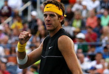 NEW YORK - SEPTEMBER 06:  Juan Martin Del Potro of Argentina celebrates after defeating Daniel Koellerer of Austria during day seven of the 2009 U.S. Open at the USTA Billie Jean King National Tennis Center on September 6, 2009 in the Flushing neighborhood of the Queens borough of New York City.  (Photo by Al Bello/Getty Images)