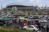 DENVER - SEPTEMBER 14:  The parking lots start to fill and fans tailgate prior to the game as the San Diego Chargers face the Denver Broncos during NFL action at Invesco Field at Mile High on September 14, 2008 in Denver, Colorado.  (Photo by Doug Pensinger/Getty Images)