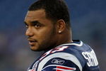 FOXBORO, MA - SEPTEMBER 03:  Richard Seymour #93 of the New England Patriots looks on before the game against the New York Giants on September 3, 2009 at Gillette Stadium in Foxboro, Massachusetts.  (Photo by Elsa/Getty Images)