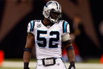 NEW ORLEANS - DECEMBER 28:  Jon Beason #52 of the Carolina Panthers looks on during the game against the New Orleans Saints on December 28, 2008 at the Superdome in New Orleans, Louisiana.  (Photo by Chris Graythen/Getty Images)