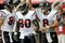 GLENDALE, AZ - AUGUST 18:  Quarterback Matt Schaub #8 of the Houston Texans celebrates with receivers Andre Johnson #80 and Mark Bruener #87 after running five yards for a touchdown against the Arizona Cardinals during their NFL preseason game at University of Phoenix Stadium August 18, 2007 in Glendale, Arizona.  The Texans won 33-20. (Photo by Stephen Dunn/Getty Images)