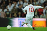 LONDON - SEPTEMBER 09:   Wayne Rooney of England scores his team's fifth goal during the FIFA 2010 World Cup Group 6 Qualifying match between England and Croatia at Wembley Stadium on September 9, 2009 in London, England. (Photo by Shaun Botterill/Getty Images)