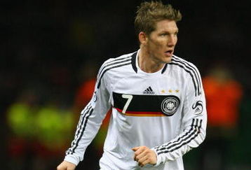 BERLIN - NOVEMBER 19:  Bastian Schweinsteiger of Germany in action during the International Friendly match between Germany and England at the Olympic Stadium on November 19, 2008 in Berlin, Germany.  (Photo by Alex Livesey/Getty Images)