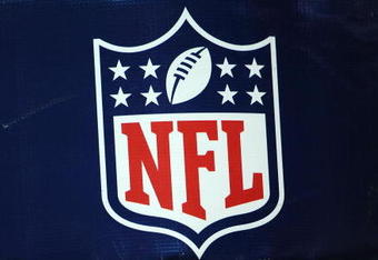 HOUSTON - NOVEMBER 09:  The NFL shield logo on the goal post during play between the Baltimore Ravens and the Houston Texans at Reliant Stadium on November 9, 2008 in Houston, Texas.  (Photo by Ronald Martinez/Getty Images)