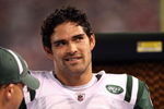 EAST RUTHERFORD, NJ - AUGUST 29:  Mark Sanchez #6 of the New York Jets looks on against the New York Giants on August 29, 2009 at Giants Stadium in East Rutherford, New Jersey.  (Photo by Jim McIsaac/Getty Images)