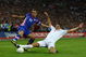 LONDON, ENGLAND - SEPTEMBER 09: Steven Gerrard of England challenges Darijo Srna of Croatia during the FIFA 2010 World Cup Group 6 Qualifying match between England and Croatia at Wembley Stadium on September 9, 2009 in London, England. (Photo by Jamie McDonald/Getty Images)