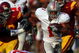 LOS ANGELES, CA - SEPTEMBER 13:  Dan Herron #1 of the Ohio State Buckeyes runs the ball against the USC Trojans during the college football game at the Los Angeles Memorial Coliseum on September 13, 2008 in Los Angeles, California.  (Photo by Stephen Dunn/Getty Images)