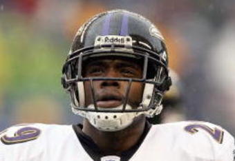 SEATTLE - DECEMBER 23: Derrick Martin #29 of the Baltimore Ravens walks on the field during the game against the Seattle Seahawks at Qwest Field on December 23, 2007 in Seattle, Washington. (Photo by Otto Greule Jr/Getty Images)