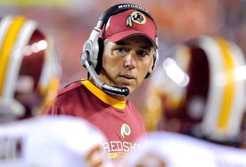 LANDOVER, MD - AUGUST 22:  Head coach Jim Zorn of the Washington Redskins watches the game against the Pittsburgh Steelers at Fed Ex Field on August 22, 2009 in Landover, Maryland.  (Photo by Greg Fiume/Getty Images)