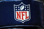 HOUSTON - NOVEMBER 09:  The NFL shield logo on the goal post during play between the Baltimore Ravens and the Houston Texans at Reliant Stadium on November 9, 2008 in Houston, Texas.  (Photo by Ronald Martinez/Getty Images)