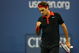 NEW YORK - SEPTEMBER 02:  Roger Federer of Switzerland reacts to a point against Simon Greul of Germany during day three of the 2009 U.S. Open at the USTA Billie Jean King National Tennis Center on September 2, 2009 in Flushing neighborhood of the Queens borough of New York City.  (Photo by Matthew Stockman/Getty Images)