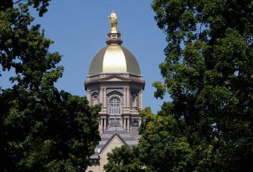 SOUTH BEND, IN - SEPTEMBER 01:  General view of the Notre Dame campus during the game between the Notre Dame Fighting Irish and the Georgia Tech Yellow Jackets on September 1, 2007 at Notre Dame Stadium in South Bend, Indiana. (Photo by Jonathan Daniel/Getty Images)