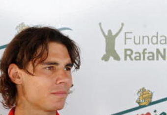 BARCELONA, SPAIN - APRIL 21:  Rafael Nadal looks on during a promotional event for Nadal's foundation on day two of the ATP 500 World Tour Barcelona Open Banco Sabadell 2009 tennis tournament at the Real Club de Tenis on April 21, 2009 in Barcelona, Spain.  (Photo by Jasper Juinen/Getty Images)