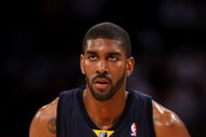 LOS ANGELES - APRIL 12:  O.J. Mayo #32 of the Memphis Grizzlies sets on the court aganst the Los Angeles Lakers on April 12, 2009 at Staples Center in Los Angeles, California.   NOTE TO USER: User expressly acknowledges and agrees that, by downloading and/or using this Photograph, user is consenting to the terms and conditions of the Getty Images License Agreement. (Photo by Stephen Dunn/Getty Images)