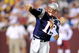 LANDOVER, MD - AUGUST 28: Tom Brady #12 of the New England Patriots throws a pass in a preseason game against the Washington Redskins at FedExField on August 28, 2009 in Landover, Maryland. (Photo by Greg Fiume/Getty Images)