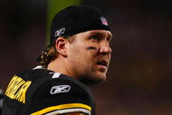 PITTSBURGH - SEPTEMBER 10:  Ben Roethlisberger #7 of the Pittsburgh Steelers looks on from the bench during their game against the Tennessee Titans at Heinz Field on September 10, 2009 in Pittsburgh, Pennsylvania. (Photo by Scott Boehm/Getty Images)