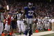 EAST RUTHERFORD, NJ - AUGUST 29: Running back Brandon Jacobs #27 of the New York Giants celebrates after rushing for a touch down in the first quarter against the New York Jets during the preseason game at Giants Stadium on August 29, 2009 in East Rutherford, New Jersey. (Photo by Jim McIsaac/Getty Images)