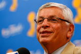 BOSTON - JUNE 08:  NBA commissioner David Stern speaks to the media before Game Two of the 2008 NBA Finals between the Los Angeles Lakers and the Boston Celtics on June 8, 2008 at TD Banknorth Garden in Boston, Massachusetts. NOTE TO USER: User expressly acknowledges and agrees that, by downloading and/or using this Photograph, user is consenting to the terms and conditions of the Getty Images License Agreement.  (Photo by Jim Rogash/Getty Images)