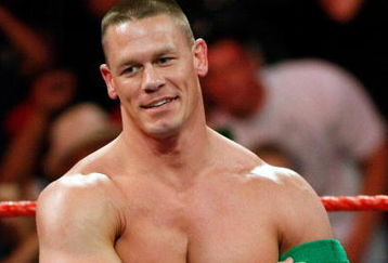 LAS VEGAS - AUGUST 24:  Wrestler John Cena appears in the ring during the WWE Monday Night Raw show at the Thomas & Mack Center August 24, 2009 in Las Vegas, Nevada.  (Photo by Ethan Miller/Getty Images)