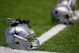 SAN ANTONIO - AUGUST 06:  Helmets of the Dallas Cowboys during training camp at the Alamodome on August 6, 2009 in San Antonio, Texas.  (Photo by Ronald Martinez/Getty Images)