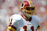 LANDOVER, MD - SEPTEMBER 11:  Patrick Ramsey #11 of the Washington Redskins runs on the field during the game with the Chicago Bears on September 11, 2005 at Fed Ex Field in Landover, Maryland.  The Redskins won 9-7. (Photo By Jamie Squire/Getty Images)