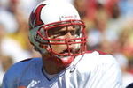 01 Sep 2001: Quarterback Ben Roethlisberger of Miami of Ohio drops back to throw a pass against Michigan during the game at Michigan Stadium in Ann Arbor, Michigan .  Michigan won 31-13. DIGITAL IMAGE. Mandatory Credit : Danny Moloshok/Allsport