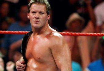 LAS VEGAS - AUGUST 24:  Wrestler Chris Jericho appears in the ring during the WWE Monday Night Raw show at the Thomas & Mack Center August 24, 2009 in Las Vegas, Nevada.  (Photo by Ethan Miller/Getty Images)